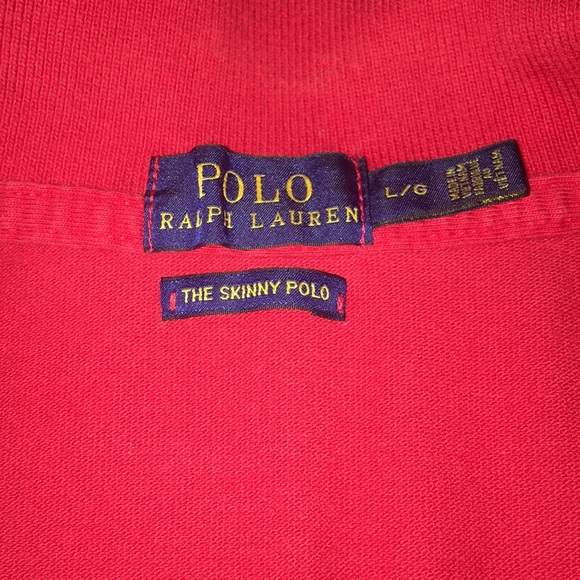 Red Ralph Lauren Polo shirt. - Picture 2 of 2